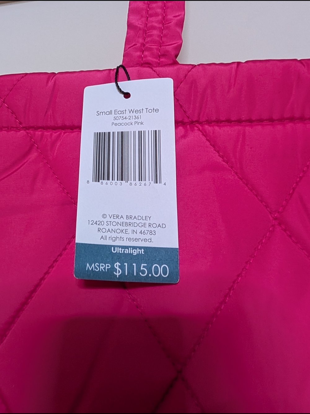Vera Bradley Quilted Tote - Picture 3 of 5
